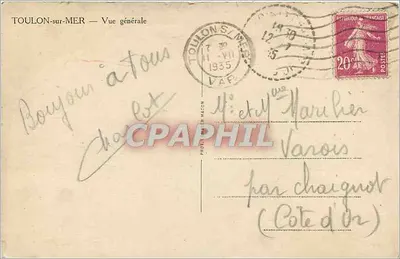 Toulon-sur-Mer — Vista geral — Fot. M. Macon — Verso