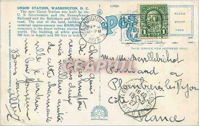 Nova Estação Union, Washington, D.C. — C. S. Murchham — Verso