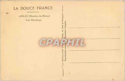Alyscamps — Arles (Bouches-du-Rhône) — Les Éditions d'Art Yvon — Rewers