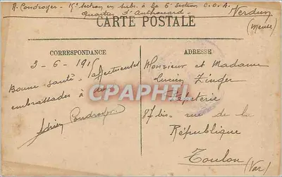 Verdun — De Huizen op de Meuse — LL — Achterkant