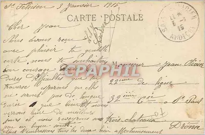 Au Bord de l'Étang de Maison Claire — scène pastorale avec vaches et paysanne — Phototypie C. Paillier, Laval — Rewers