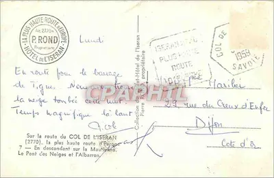 Col de l'Iseran — Najwyższa droga w Europie — Hotel de l'Iseran — Rewers