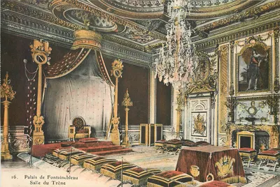 Palácio de Fontainebleau — Sala do Trono — C. L. Editor, n° 16