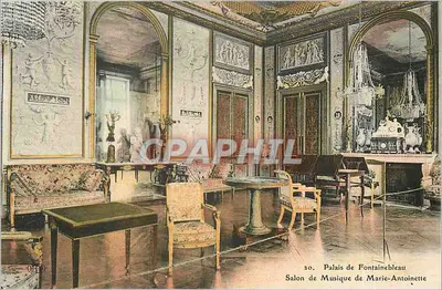 Palácio de Fontainebleau — Salão de Música de Maria Antonieta — n°20