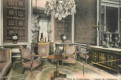 Palácio de Fontainebleau — Gabinete da Abdição — Editor E.D. n°14