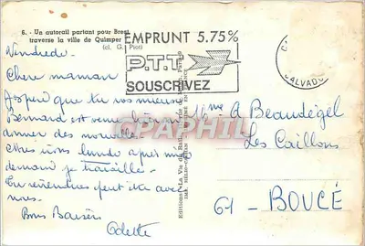 Ponte sobre o canal em Quimper — Edições La Vie du Rail — n°6 — Verso