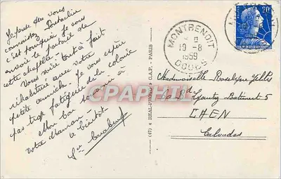 A Capela das Anunciadas — Pontarlier — editor: La Réalisation C.A.P. n°60 — Verso