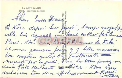 Lemons — Souvenir de Nice — La Côte d'Azur — Rewers
