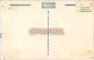 A Costa Azul de voo de pássaro de Cannes à fronteira franco-italiana — Éditions Adia, n°12233 — Verso