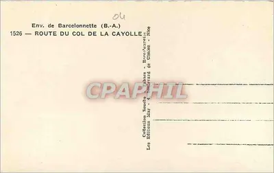 Okrąg Barcelonnette — Trasa do Przełęczu Cayolle — Wydawnictwo Les Editions — Rewers