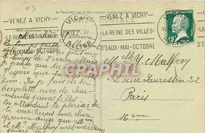 Vichy - Źródło Célestynów — wydawca Idéal, nr 385 — Rewers