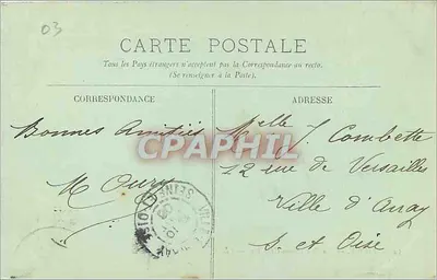 Vichy — Ulica Cunin-Grédaune — LL — Rewers