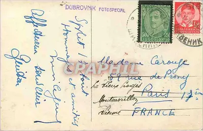 Widok z Dubrownika — góra i wybrzeżna miasto — Dubrovnik Fotospecial — Rewers