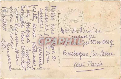 Marienbad. Zakład Bellevue — widok ogólny — Künstlerkarte Nr. 61101c — Rewers