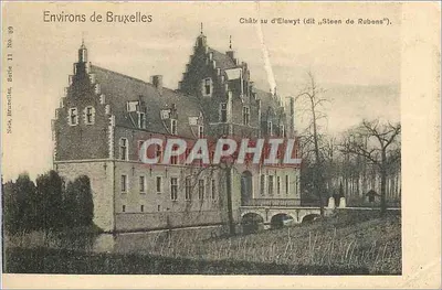 Bilhete postal antigo Environs de Bruxelles Chateau au d'Elewyt