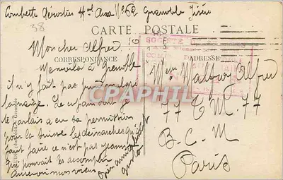 Grenoble — Vista geral — Editor: C. L. F. (n° 401) — Verso
