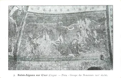 Saint-Aignan sur Cher (Cripta) — Piedad — Grupo dos Doadores (século xiv)