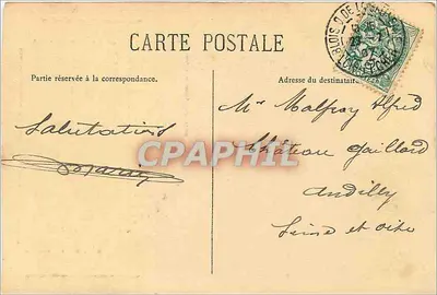 Zamek Cheverny — Loir et Cher — H. Chevallier, wydawca, Paryż, n° 137 — Rewers