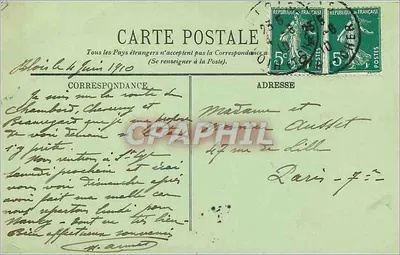 Blois — Le Château — L.L. — Verso