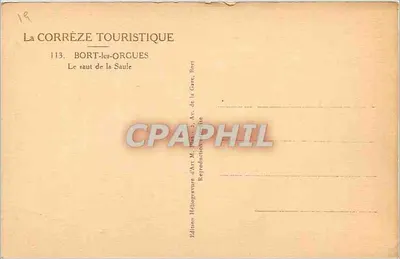 Bort-les-Orgues — O salto da Saule — Edição Michel — Verso