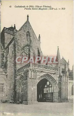 Catedral de DOL (Ille-et-Vilaine). — Portal de São Magloire (século XII). — ND