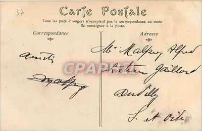 Langeais — Zamek, fasada południowa — C. P. A. n°22 — Rewers