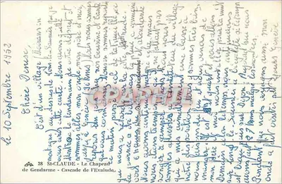 Cachoeira da Evaluade — St-Clau de Gendarme — editor desconhecido, n° 38 — Verso