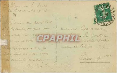 Port-en-Bessin — A Cidade - A Casa dos Faróis e o Sémaphore — Verso