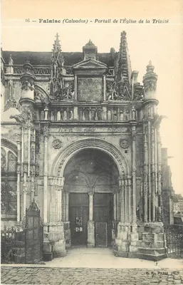 Falaise (Calvados) — Portal da Igreja da Trindade — B. F. Paris, n°46
