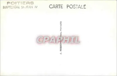 Baptistério Santo João IV — Poitiers — editor J. Robuchon — Verso