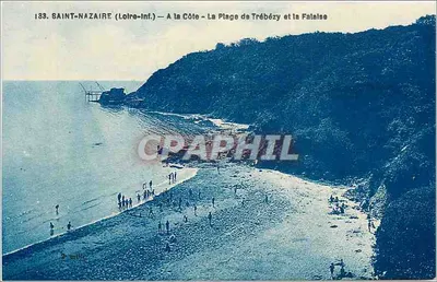 Saint-Nazaire (Loire-Inf.) — Na Costa — A Praia de Trébézy e a Falésia