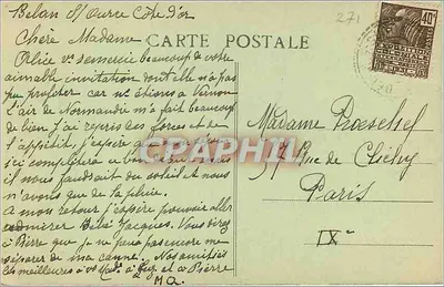 Belan-sur-Ouercé (Côte-d'Or) — Vista interna da Igreja — Le Guyacer, foto-editora, Chatillon-sur-Seine — Verso