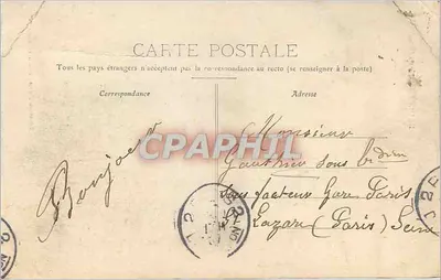 Bourges - A Catedral — Rousseau Frères, editores, Bourges — Verso