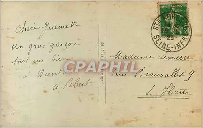 Geboorte van een zoon — M. & Mme Léon Libert — uitgever S.T. n° 4612 — Achterkant