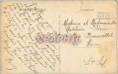 Le Tréport — Widok z portu — LL — Wydawca LL — Rewers