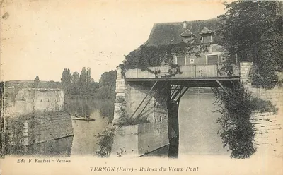 Vernon (Eure) - Ruínas do Velho Ponte — Edit F. Fautret - Vernon