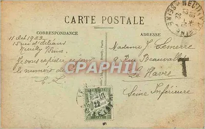 PARIS - Bois de Boulogne - Het Molen van Longchamps — In de verte de Tribunes van het paardenrennen — Achterkant