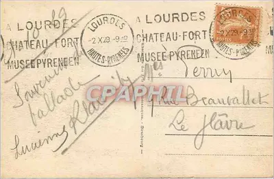 Lourdes - La Basilique et les Pyrénées — n° 237 — Verso