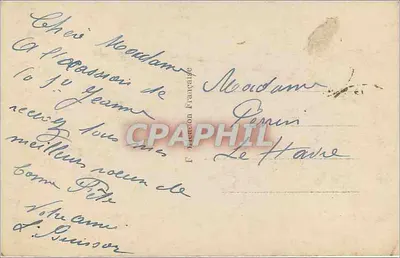 Arranjo de pensos — REX 1900 — Editor REX — Verso