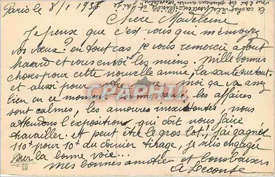 Cena invernal — casa nevada — decoração de hortência — texto 'Bom Ano' — Verso