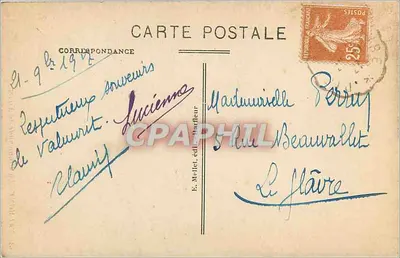 Valmont - A Promenade do Vivier — editor E. Mettet, n°64 — Verso