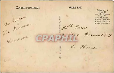 Paris — Torre Saint-Jacques — Lévy et Neurin, n°112 — Verso