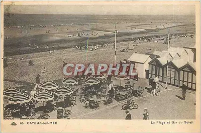 CAYEUX-sur-MER — A Praia e Bar do Sol — Éditions Modernes n°65