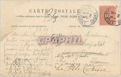Fontaine Bartholdi (Place des Terreaux) — Lyon — editor não identificado, número de série não visível — Verso