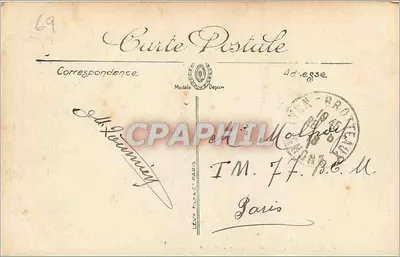 LYON — Praça Carnot — Estação Perrache — LL. — n° 498 — Verso