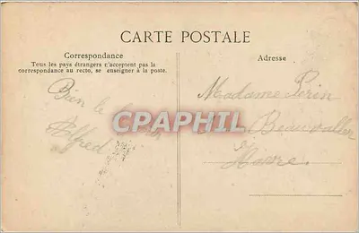 Fécamp — La Bénédictine — Cour d'Honneur vista da rua — Verso