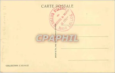 Vale de Masevaux — Lagos de Alfeld e de Sewen, vistos do Ballon d'Alsace — série 152, editada por Braun & Cie, Mulhouse-Dornach — Verso