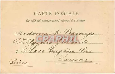 Versailles — Le Parc — Tapis Vert — Vénus de Médicis — éditeur Bruman, n° 127 — Verso