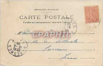 Castelo de Villesèque — vista da torre — editor desconhecido, número de série não visível — Verso