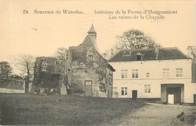 Ruínas da Fazenda de Hougoumont — Lembrete de Waterloo — Editor Liégeois